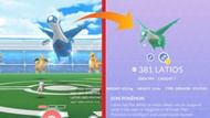 Latios in a Raid Battle alongside its shiny variant in Pokemon GO (Image via Niantic/LiftingandZombies on YouTube)